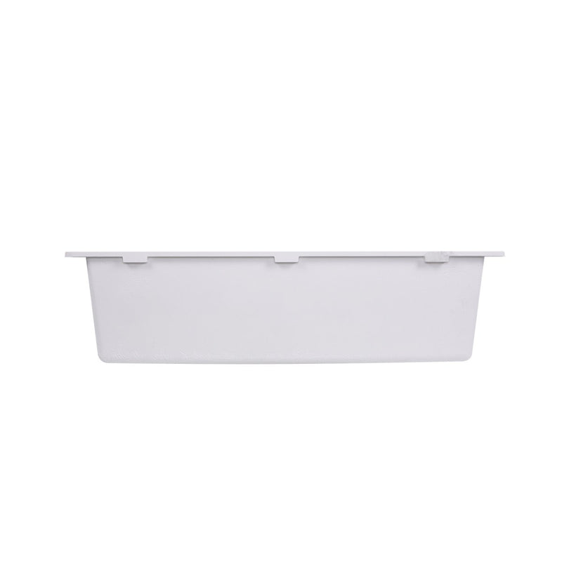 Nantucket Sinks Large Single Bowl Undermount Granite Composite Sink - White PR3018-W - view 4