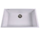 Nantucket Sinks Large Single Bowl Undermount Granite Composite Sink - White PR3018-W