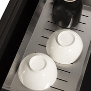 Nantucket Sinks 30" Dualmount Granite Composite Prep-Station with Side Set Drain - Black PR3019PS-BL - view 6
