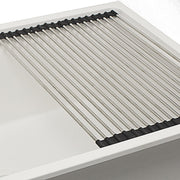 Nantucket Sinks 30" Dualmount Granite Composite Prep-Station with Side Set Drain - White PR3019PS-W - view 5