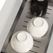 Nantucket Sinks 30" Dualmount Granite Composite Prep-Station with Side Set Drain - White PR3019PS-W - view 6