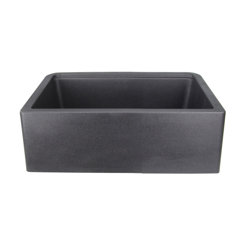 Nantucket Sinks 30-inch Reversible Workstation Granite Composite Apron Sink with Accessory Pack - Black with Metallic Flecks PR3020-APS-BL - view 3