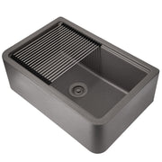 Nantucket Sinks 30-inch Reversible Workstation Granite Composite Apron Sink with Accessory Pack - Titanium PR3020-APS-TI - view 4