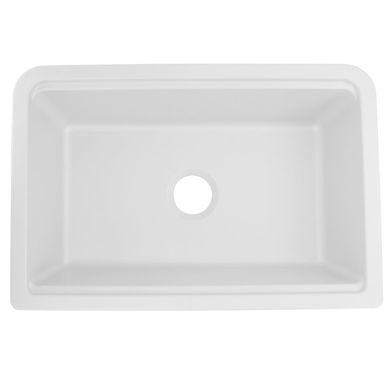 Nantucket Sinks 30-inch Reversible Workstation Granite Composite Apron Sink with Accessory Pack - White PR3020-APS-W - view 4