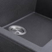 Nantucket Sinks Large Single Bowl Dual-mount Granite Composite Sink - Black PR3020-DM-BL - view 2