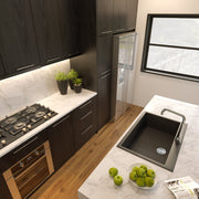 Nantucket Sinks Large Single Bowl Dual-mount Granite Composite Sink - Black PR3020-DM-BL - view 6