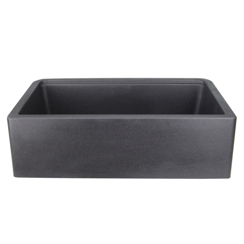 Nantucket Sinks 33-inch Reversible Workstation Granite Composite Apron Sink with Accessory Pack - Black with Metallic Flecks PR3320-APS-BL - view 5