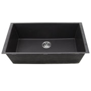 Nantucket Sinks 33-inch Undermount Granite Composite Sink in Black PR3320-BL-UM - view 2