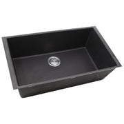 Nantucket Sinks 33-inch Undermount Granite Composite Sink in Black PR3320-BL-UM - view 3
