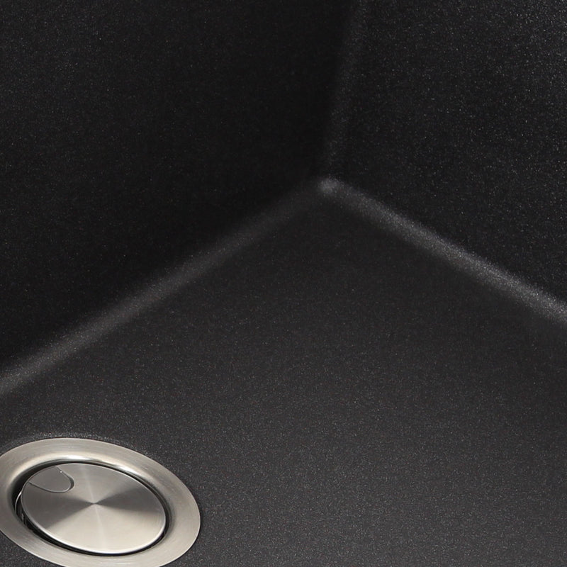 Nantucket Sinks 33-inch Undermount Granite Composite Sink in Black PR3320-BL-UM - view 4