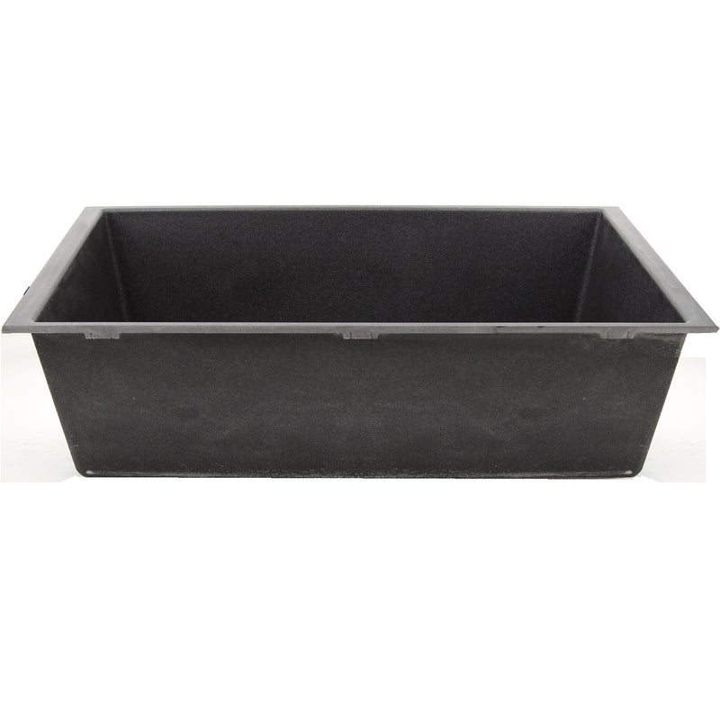 Nantucket Sinks 33-inch Undermount Granite Composite Sink in Black PR3320-BL-UM - view 6