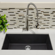 Nantucket Sinks 33-inch Undermount Granite Composite Sink in Black PR3320-BL-UM - view 7