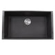 Nantucket Sinks 33-inch Undermount Granite Composite Sink in Black PR3320-BL-UM