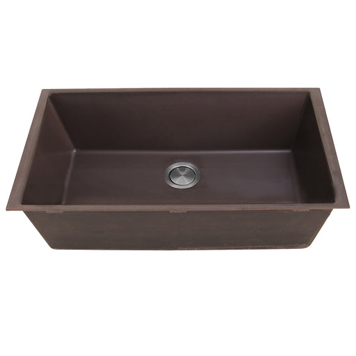 Nantucket Sinks 33-inch Undermount Granite Composite Sink in Brown PR3320-BR-UM - view 2