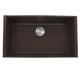 Nantucket Sinks 33-inch Undermount Granite Composite Sink in Brown PR3320-BR-UM