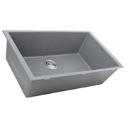 Nantucket Sinks 33-inch Undermount Granite Composite Sink in Titanium PR3320-TI-UM - view 2
