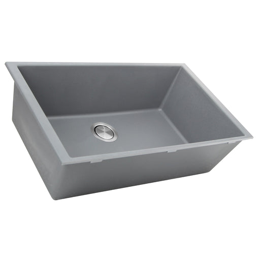 Nantucket Sinks 33-inch Undermount Granite Composite Sink in Titanium PR3320-TI-UM - view 2