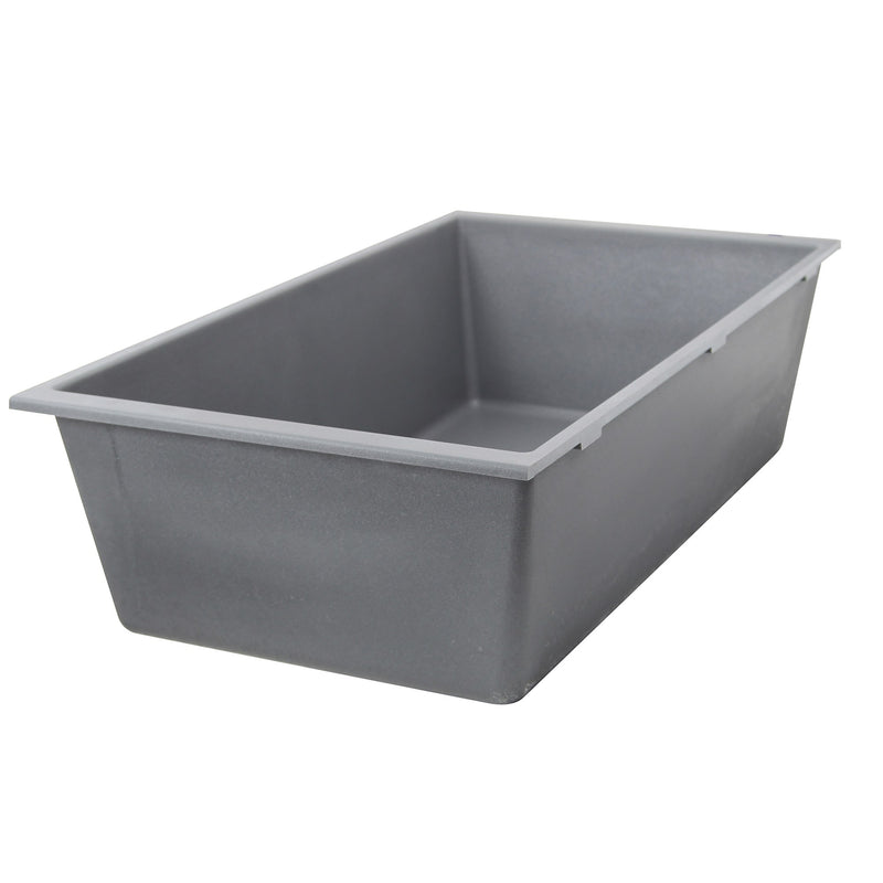 Nantucket Sinks 33-inch Undermount Granite Composite Sink in Titanium PR3320-TI-UM - view 4