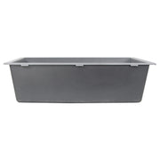 Nantucket Sinks 33-inch Undermount Granite Composite Sink in Titanium PR3320-TI-UM - view 5