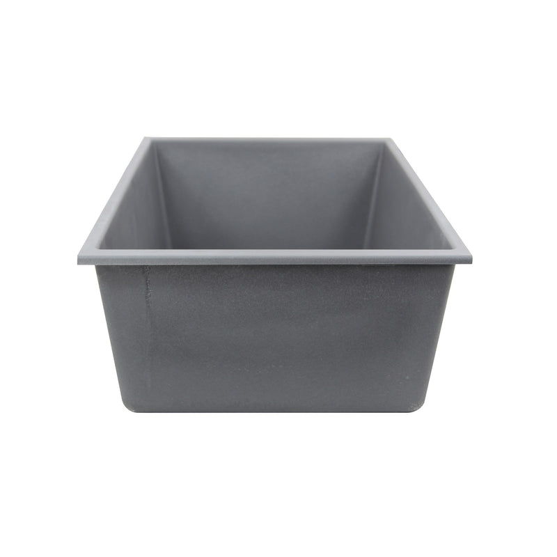 Nantucket Sinks 33-inch Undermount Granite Composite Sink in Titanium PR3320-TI-UM - view 6