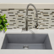 Nantucket Sinks 33-inch Undermount Granite Composite Sink in Titanium PR3320-TI-UM - view 7