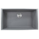 Nantucket Sinks 33-inch Undermount Granite Composite Sink in Titanium PR3320-TI-UM