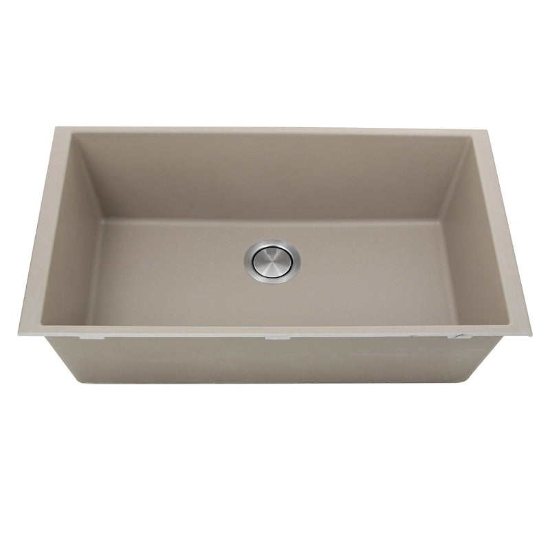 Nantucket Sinks 33-inch Undermount Granite Composite Sink in Truffle PR3320-TR-UM - view 3