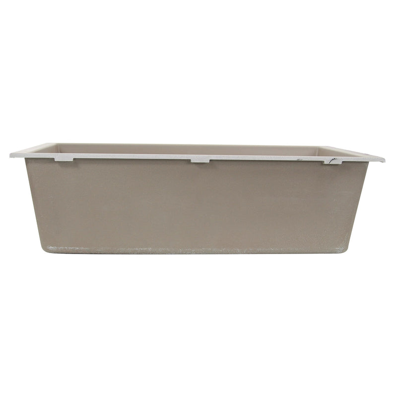 Nantucket Sinks 33-inch Undermount Granite Composite Sink in Truffle PR3320-TR-UM - view 4