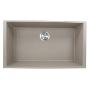 Nantucket Sinks 33-inch Undermount Granite Composite Sink in Truffle PR3320-TR-UM