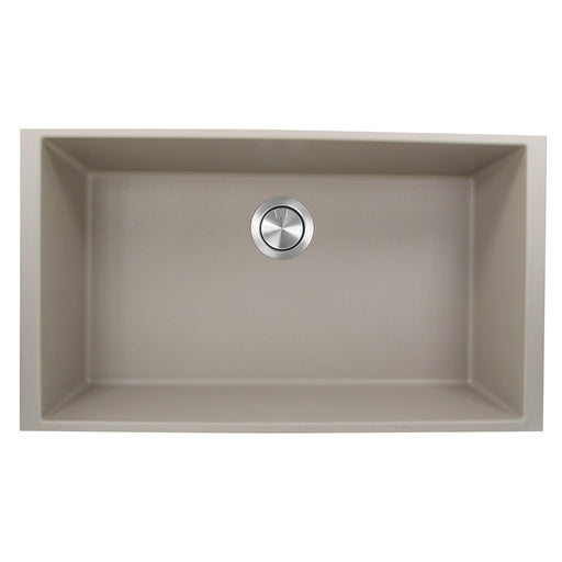 Nantucket Sinks 33-inch Undermount Granite Composite Sink in Truffle PR3320-TR-UM
