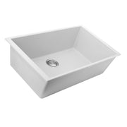 Nantucket Sinks 33-inch Undermount Granite Composite Sink in White PR3320-W-UM - view 3