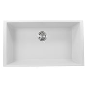 Nantucket Sinks 33-inch Undermount Granite Composite Sink in White PR3320-W-UM