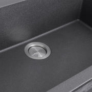Nantucket Sinks 33-inch Dual-mount Granite Composite Sink in Black PR3322-DM-BL - view 3