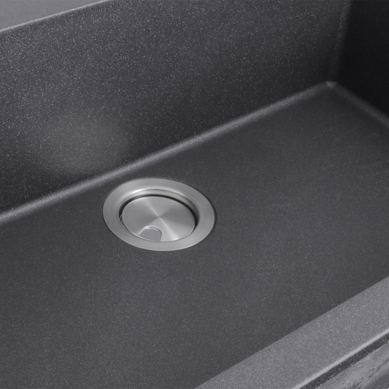 Nantucket Sinks 33-inch Dual-mount Granite Composite Sink in Black PR3322-DM-BL - view 3