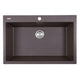 Nantucket Sinks 33-inch Dual-mount Granite Composite Sink in Brown PR3322-DM-BR