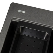 Nantucket Sinks 33" Dualmount Workstation Granite Composite Sink - Black PR3322PS-BL - view 5