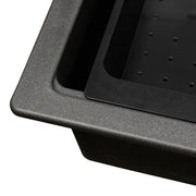 Nantucket Sinks 33" Dualmount Workstation Granite Composite Sink - Black PR3322PS-BL - view 6
