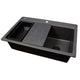 Nantucket Sinks 33" Dualmount Workstation Granite Composite Sink - Black PR3322PS-BL