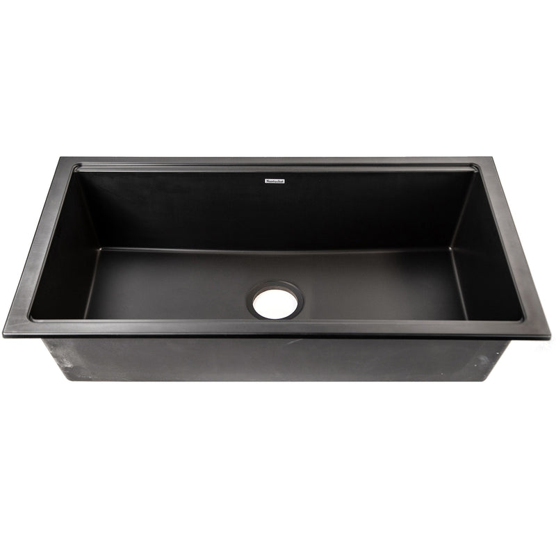 Nantucket Sinks Undermount Workstation Granite Composite Sink - Black PR3419-NBL-UM - view 5