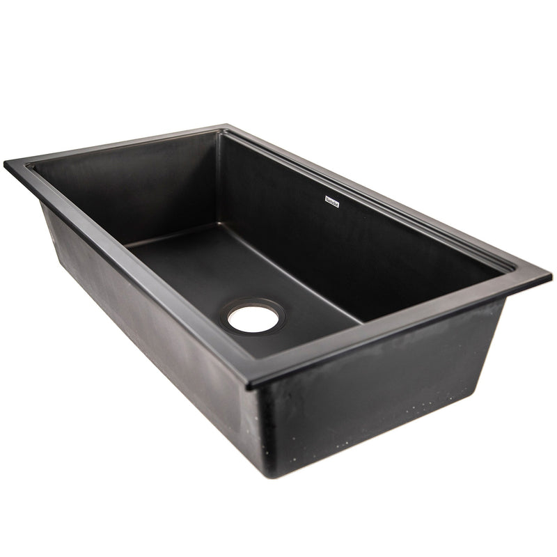 Nantucket Sinks Undermount Workstation Granite Composite Sink - Black PR3419-NBL-UM - view 6