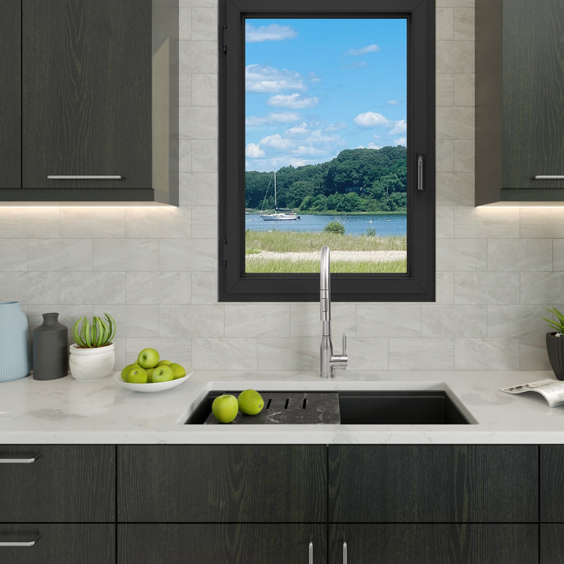 Nantucket Sinks Undermount Workstation Granite Composite Sink - Black PR3419-NBL-UM - view 9
