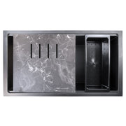 Nantucket Sinks Undermount Workstation Granite Composite Sink - Black PR3419-NBL-UM