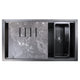 Nantucket Sinks Undermount Workstation Granite Composite Sink - Black PR3419-NBL-UM