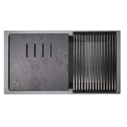 Nantucket Sinks Undermount Workstation Granite Composite Sink - Titanium PR3419-TI-UM - view 2