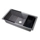 Nantucket Sinks Undermount Workstation Granite Composite Sink - Titanium PR3419-TI-UM