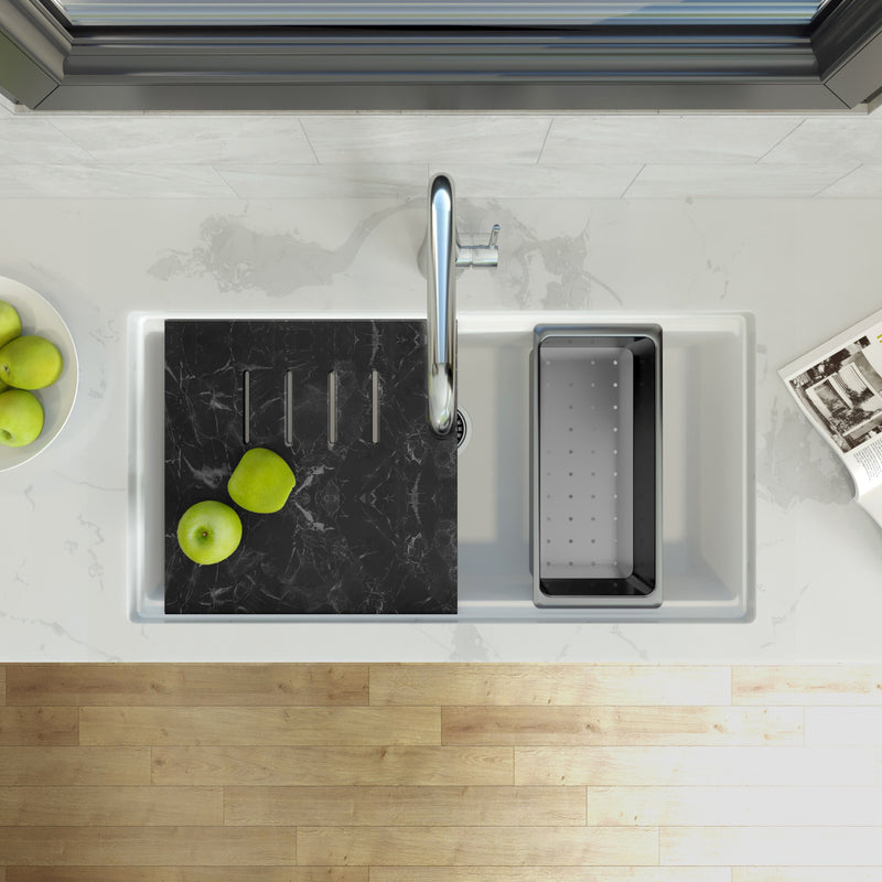 Nantucket Sinks Undermount Workstation Granite Composite Sink - White PR3419-W-UM - view 8