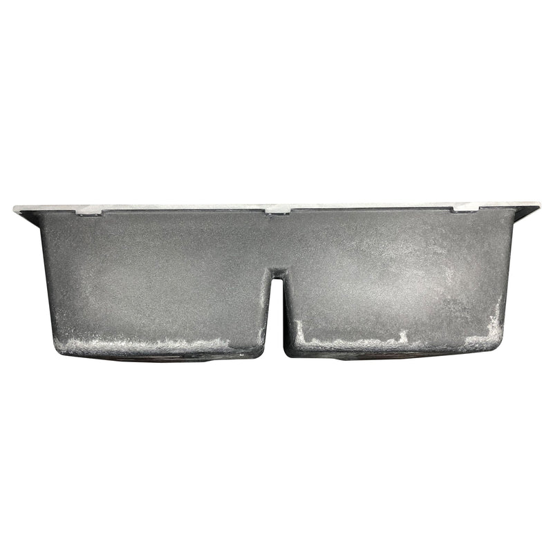 Nantucket Sinks Low Divide 50/50 Double Bowl Undermount Granite Composite Sink - Black PR5050-LDBL - view 5