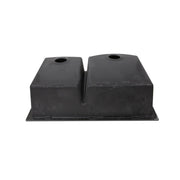 Nantucket Sinks 60/40 Double Bowl Dual-mount Granite Composite Sink - Black PR6040-BL - view 5
