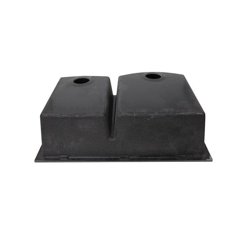 Nantucket Sinks 60/40 Double Bowl Dual-mount Granite Composite Sink - Black PR6040-BL - view 5