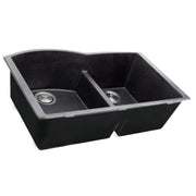 Nantucket Sinks 60/40 Double Bowl Undermount Granite Composite Sink - Black PR6040-BL-UM - view 3